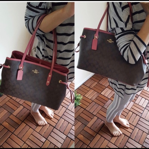 🌸🍒coach carryalldrawstring tote🍒shoulder bag - Picture 8 of 8